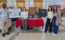 students presenting at a Social Action Fair