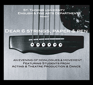 Dear 6 Strings, Paper, and Pen